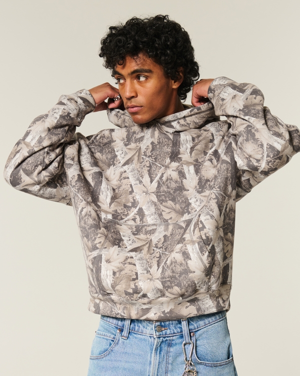 Baggy Cinch Camo Hoodie, Brown Camo view 1