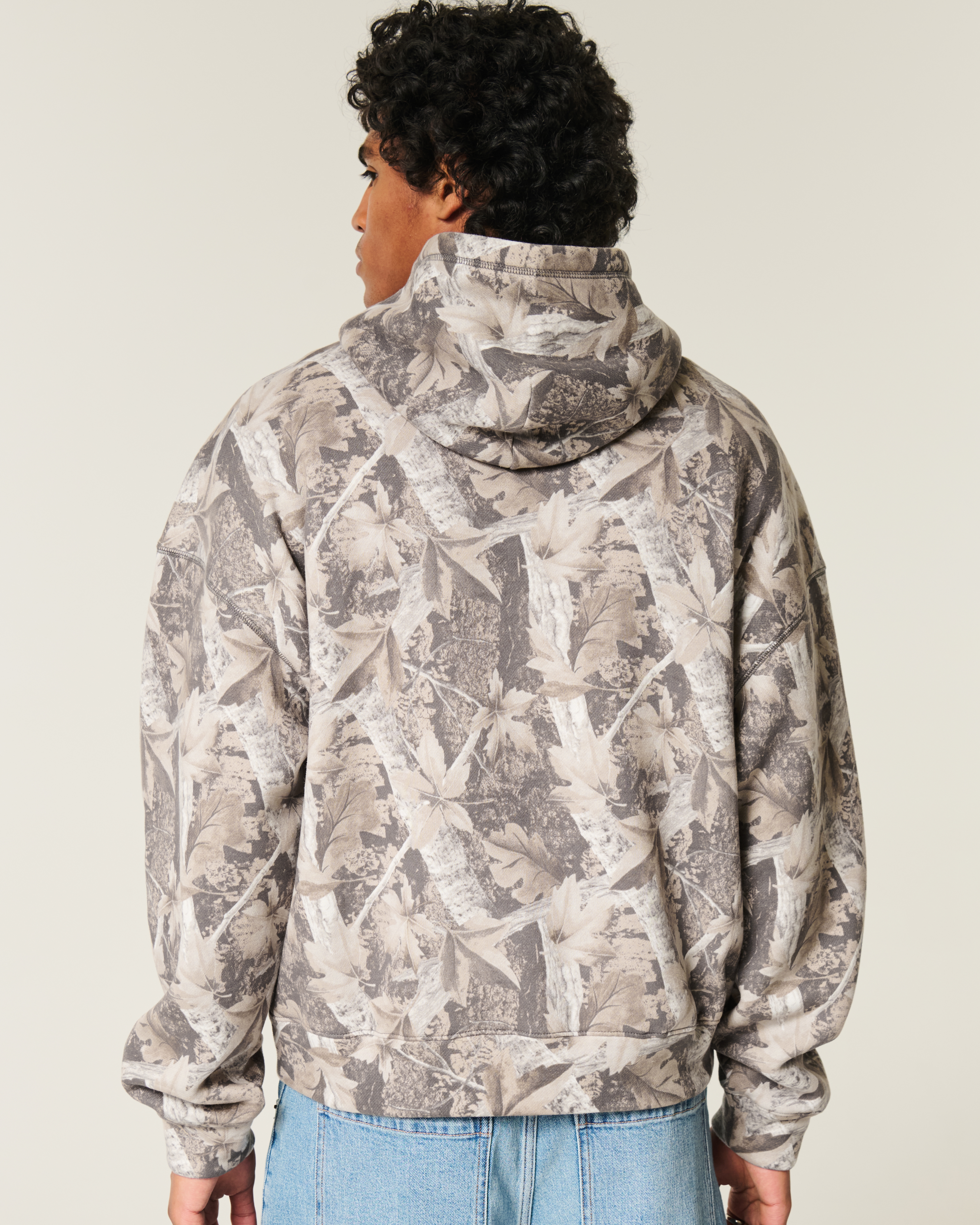 Baggy Cinch Camo Hoodie