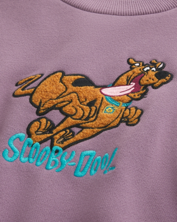 Baggy Cinch Scooby-Doo Graphic Crew Sweatshirt, Dark Mauve view 2