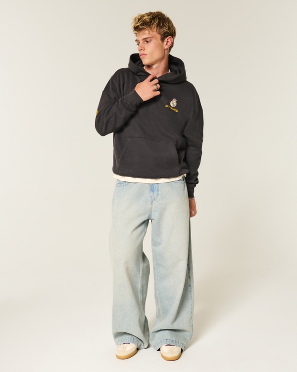 Real Madrid CF Graphic Hoodie, Faded Black view 2