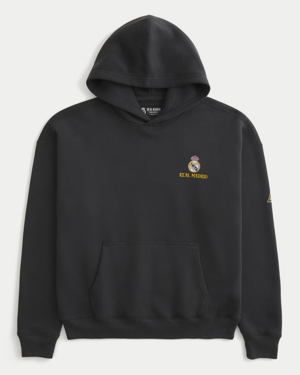 Real Madrid CF Graphic Hoodie, Faded Black view 2