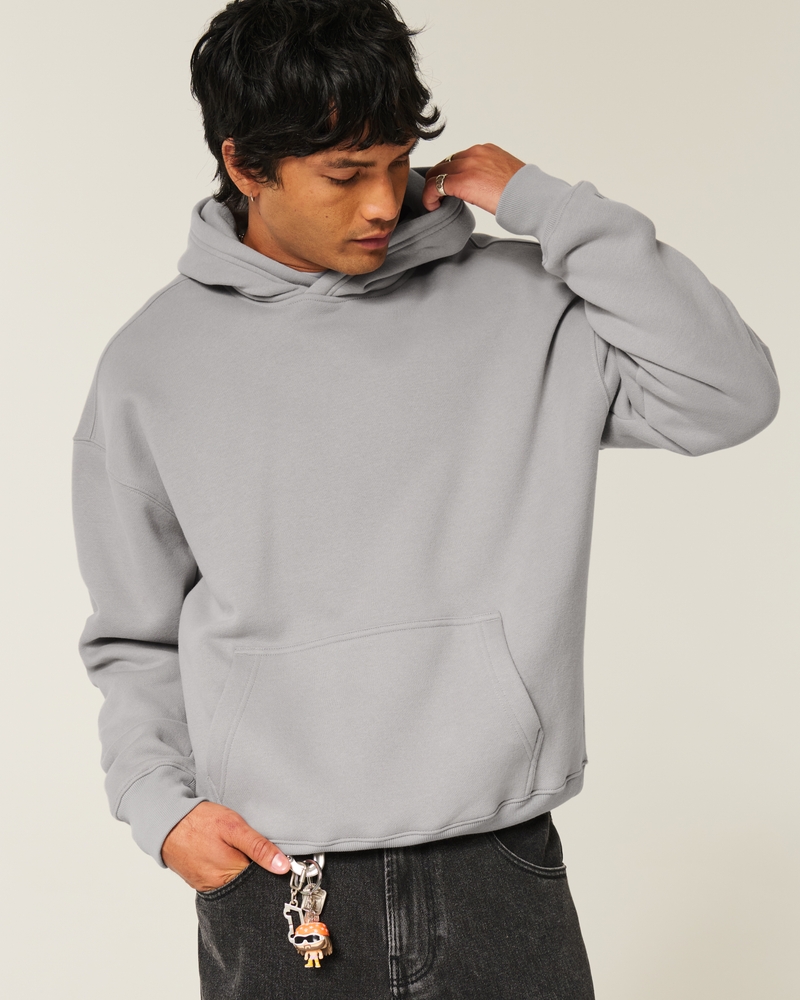 Boxy Graffiti Graphic Hoodie