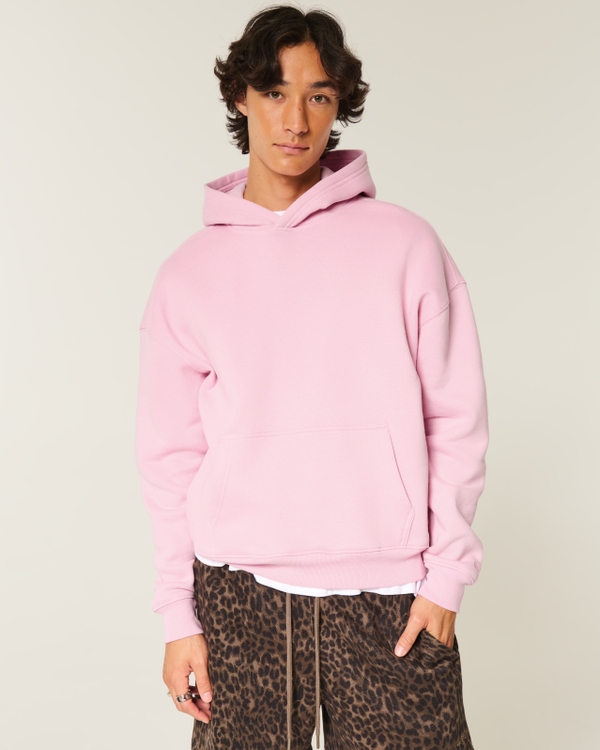 Boxy Hoodie, Pink view 1