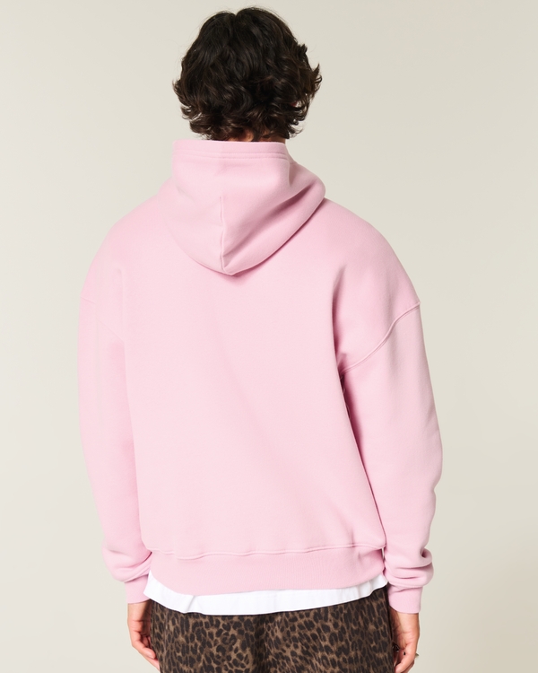 Boxy Hoodie, Pink view 2