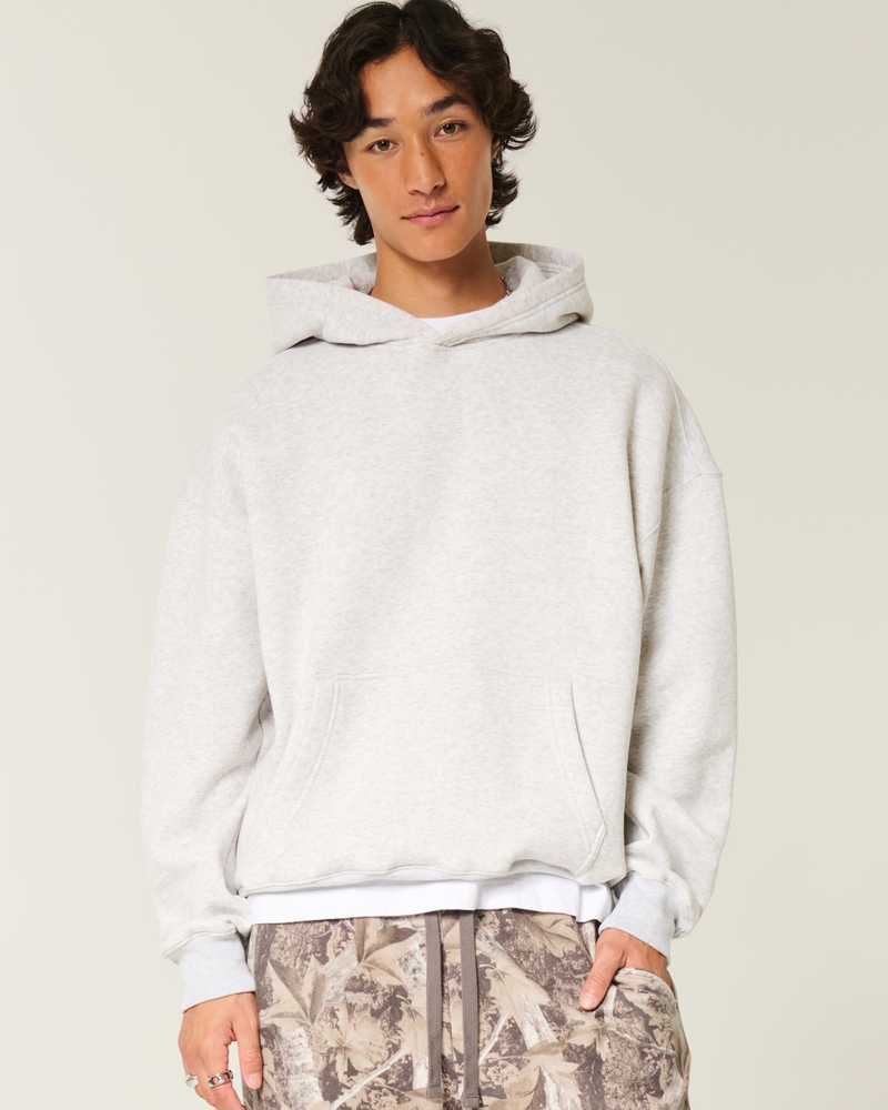 Boxy Graffiti Graphic Hoodie