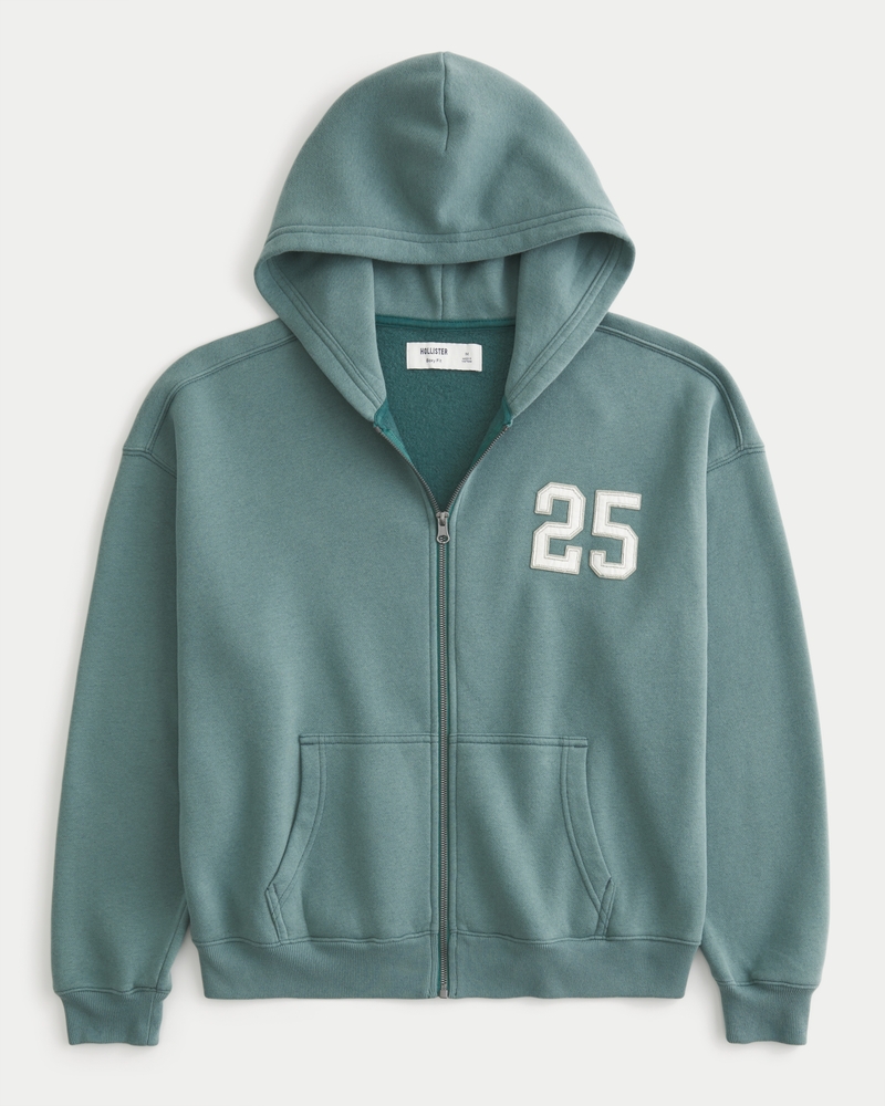 hollisterページ Hollister Aspen Sweatshirt M Pullover V-Neck Beige Cotton