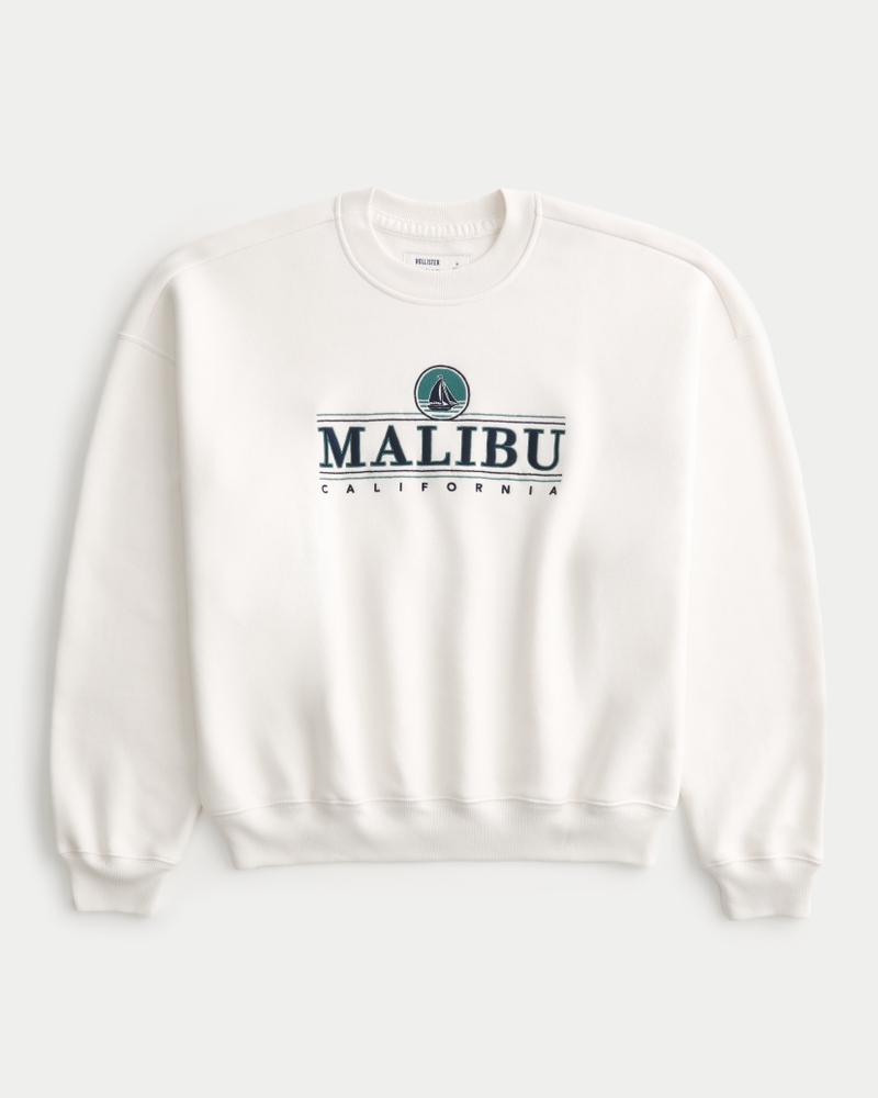 Baggy Cinch Malibu Graphic Crew Sweatshirt