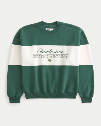 Baggy Cinch Charleston Graphic Crew Sweatshirt