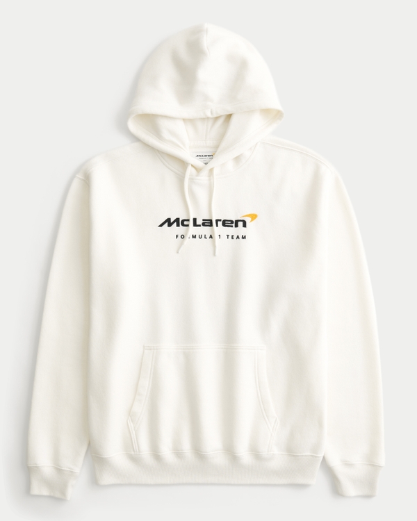 Relaxed McLaren Graphic Hoodie, Off White view 2