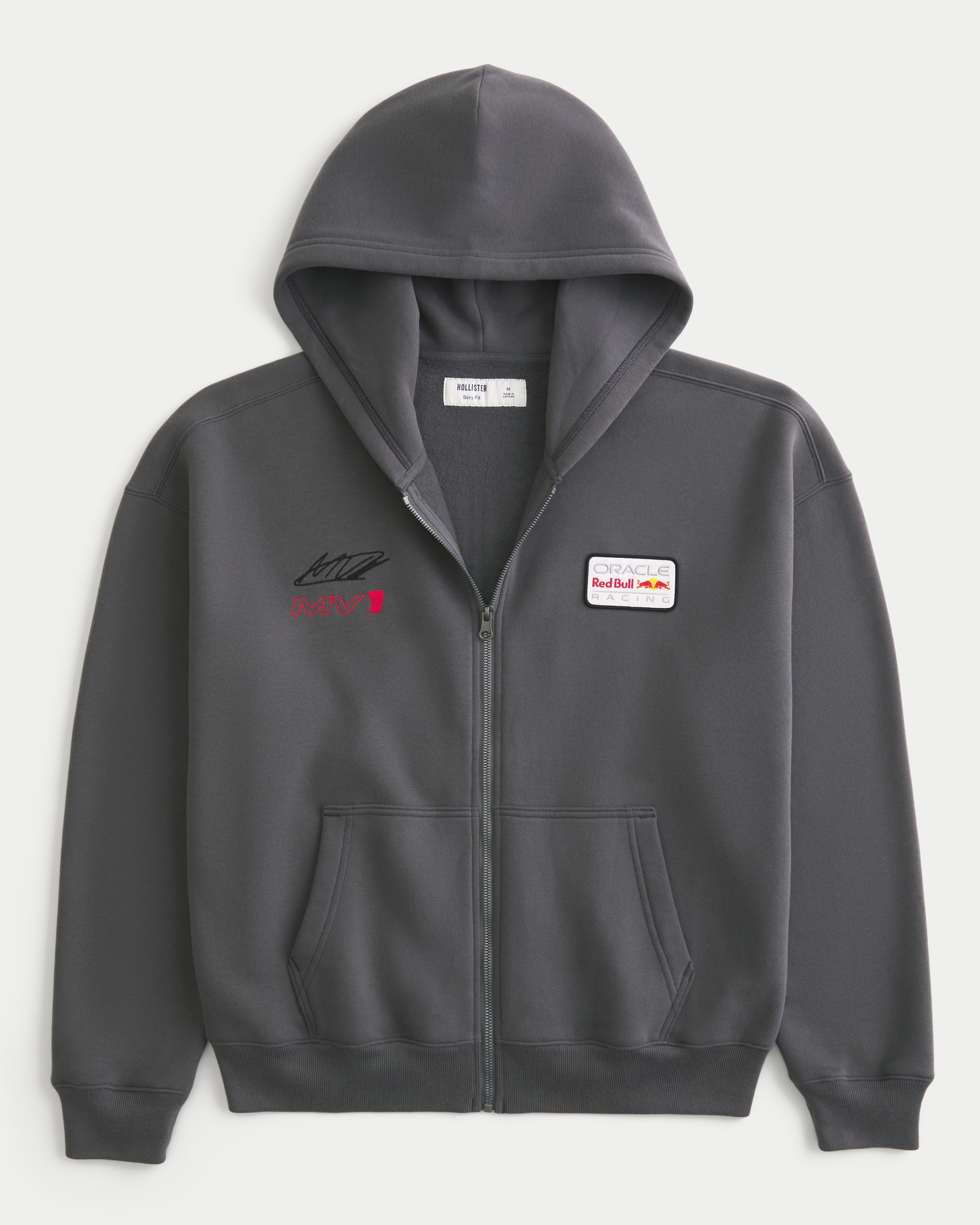 ★Hollister Co★オラクルレッドブル レーシングパーカー Men's Relaxed Oracle Red Bull Racing Graphic Hoodie | Men's