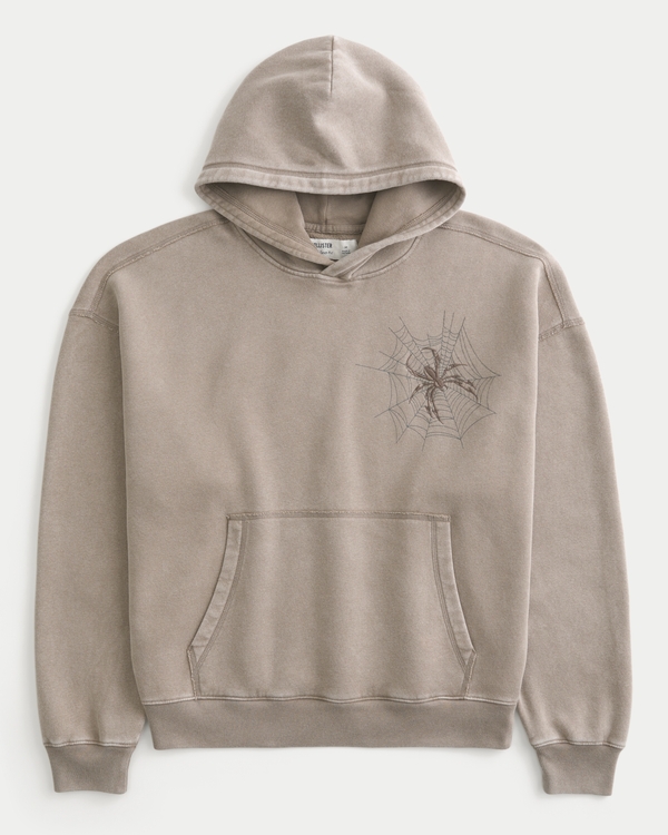 Baggy Cinch Spider Graphic Hoodie