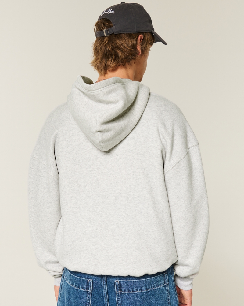 Boxy Zip-Up Hoodie