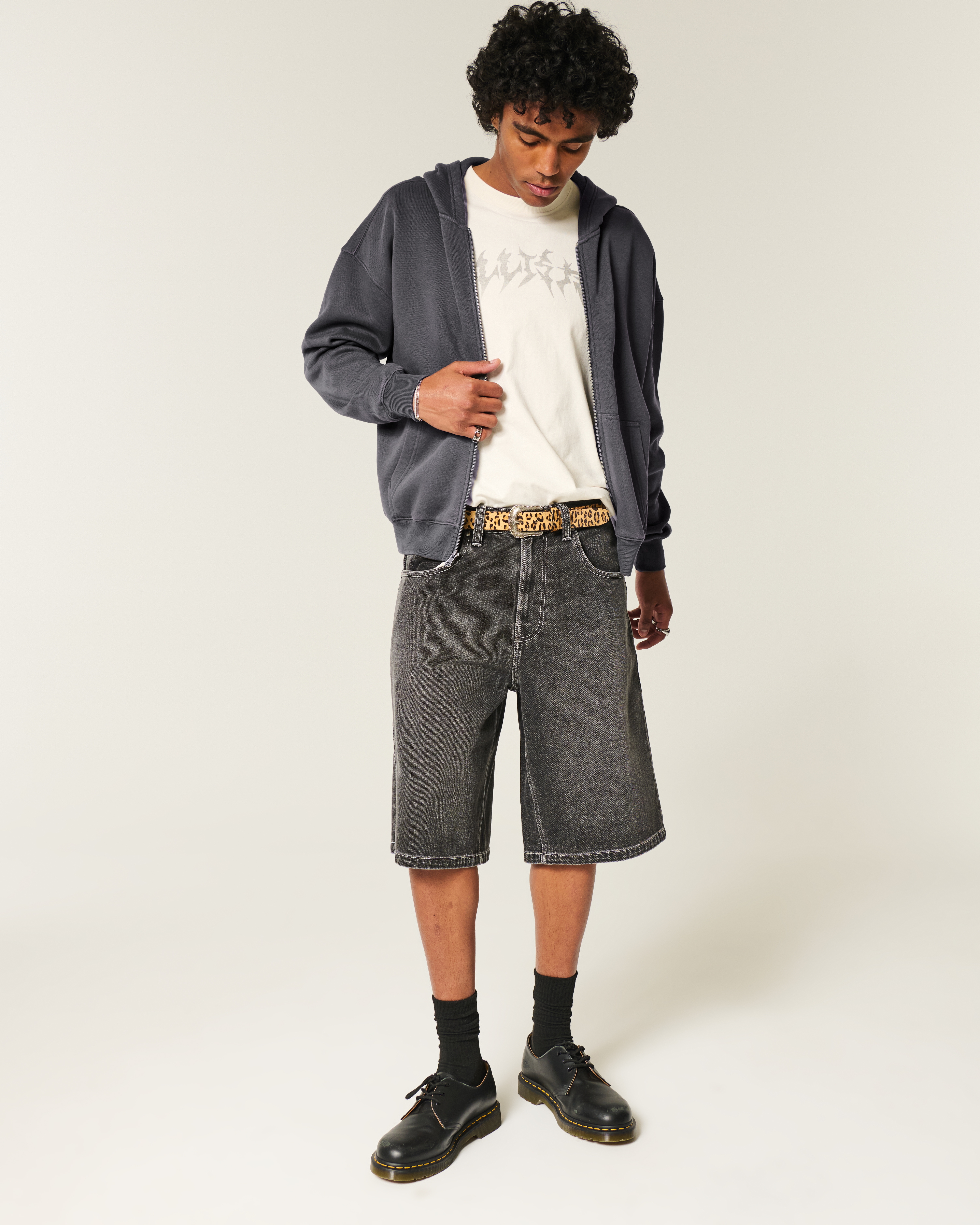 Boxy Zip-Up Hoodie