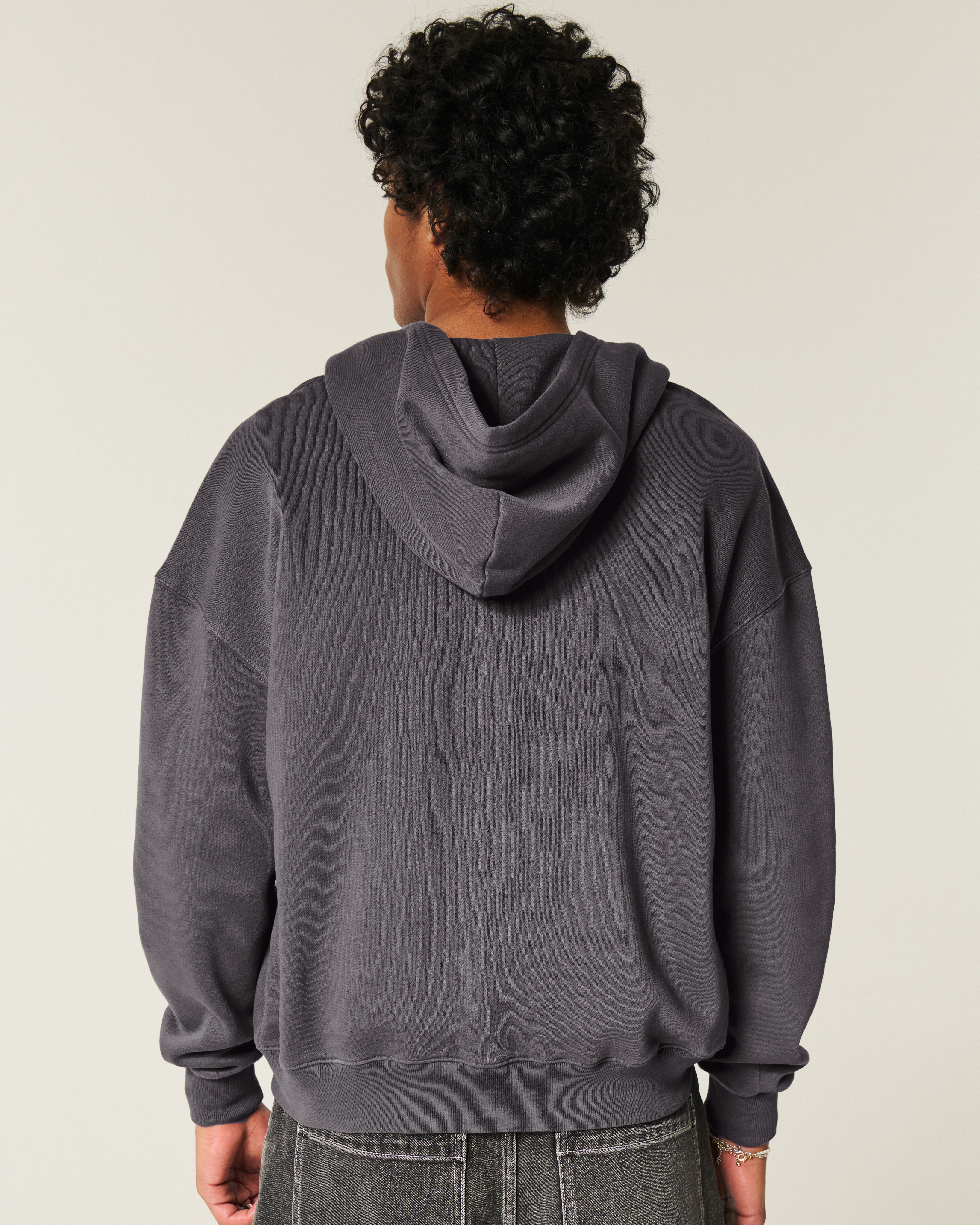Men's Boxy Camo Zip-Up Hoodie | Men's Tops | HollisterCo.com