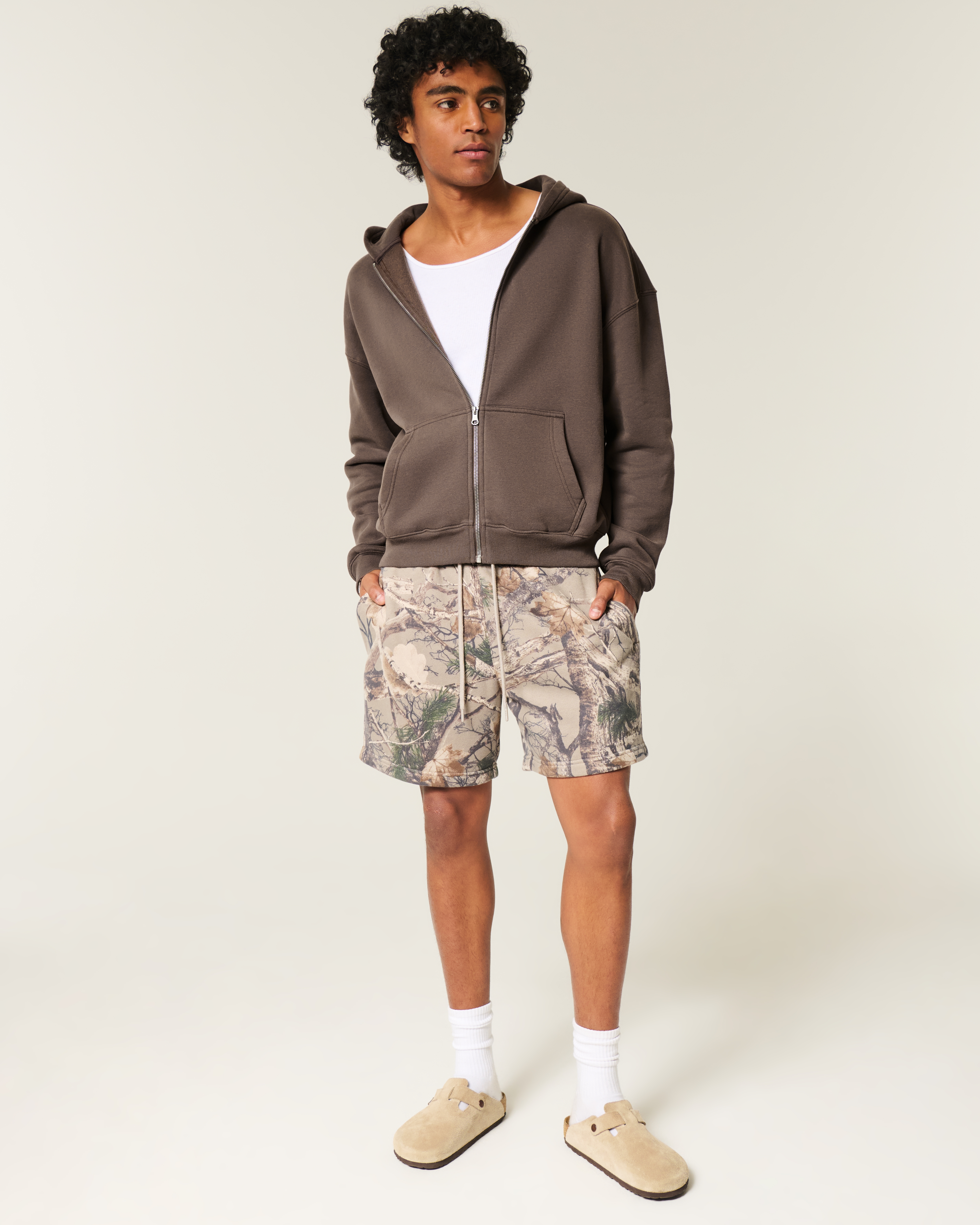 Boxy Zip-Up Hoodie