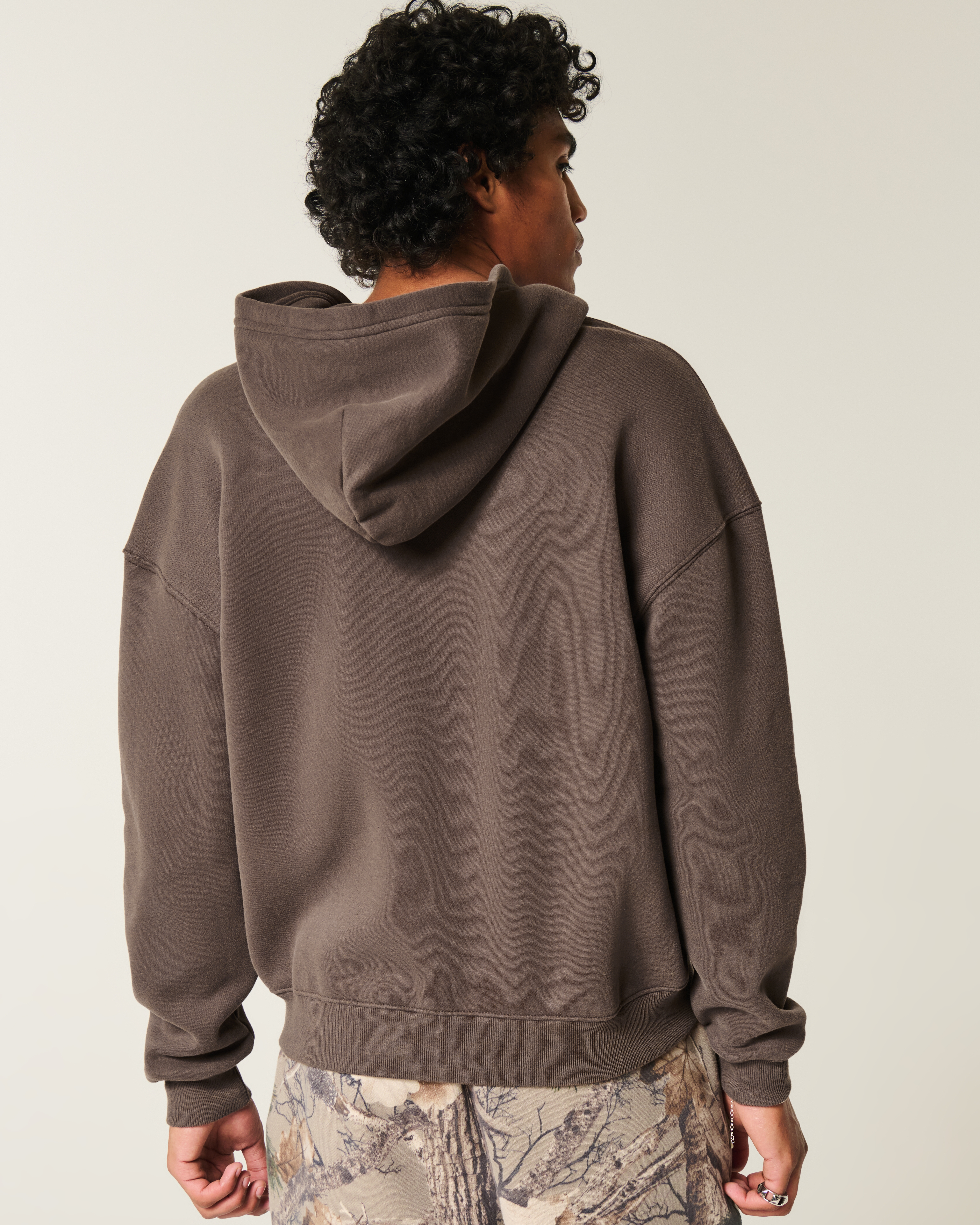 Boxy Zip-Up Hoodie