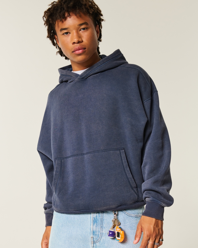 Boxy Logo Quarter-Zip Sweatshirt