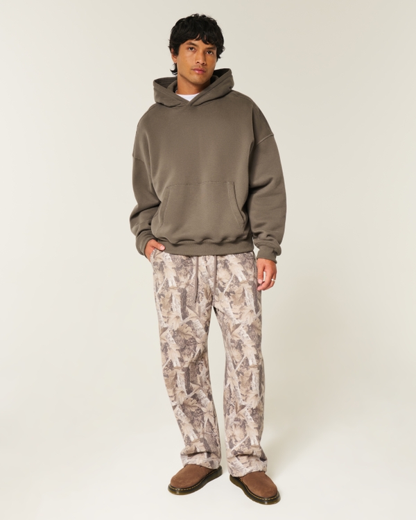 Baggy Cinch Hoodie, Washed Dark Brown view 2