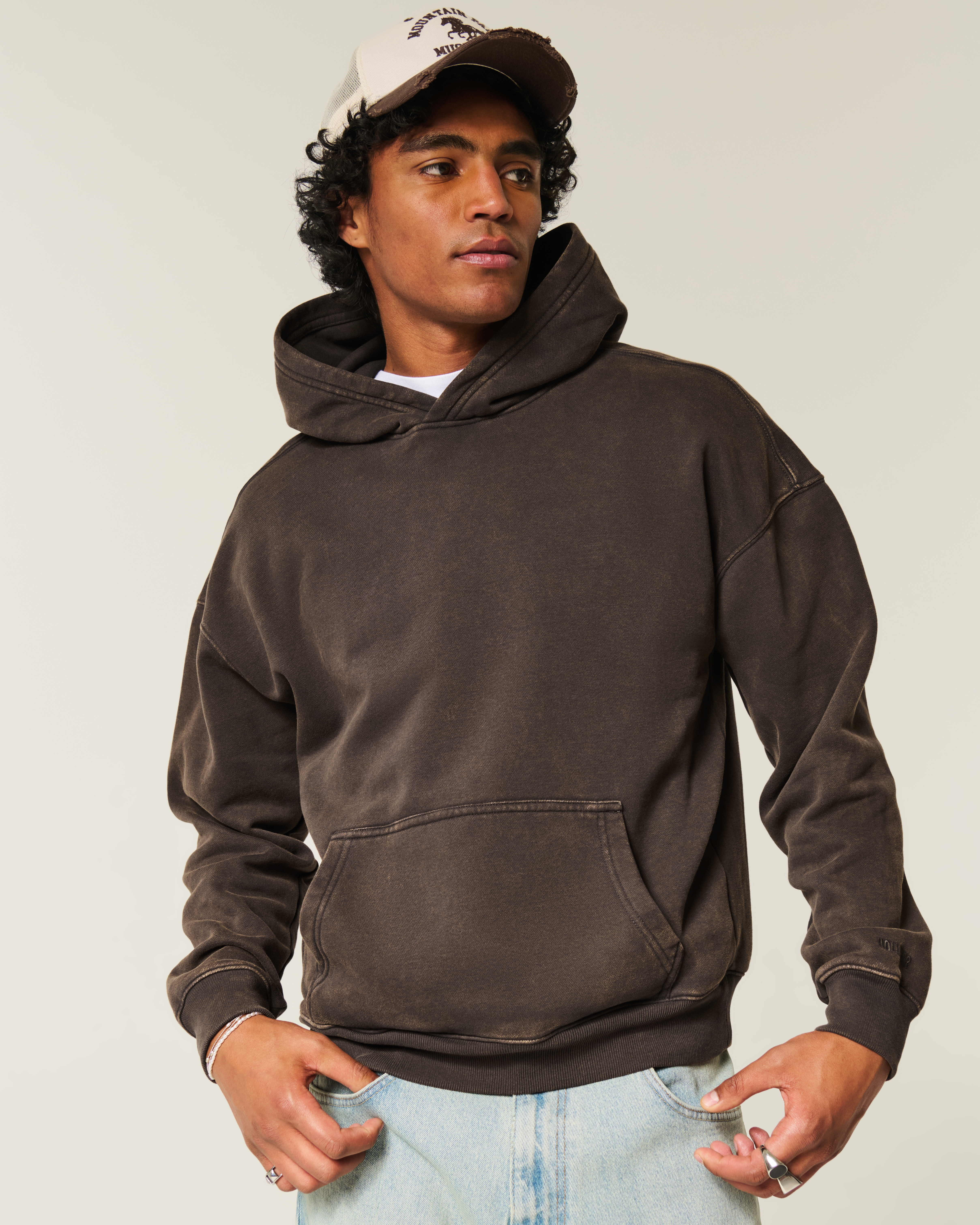 Men's Boxy Hoodie | Men's Tops | HollisterCo.com
