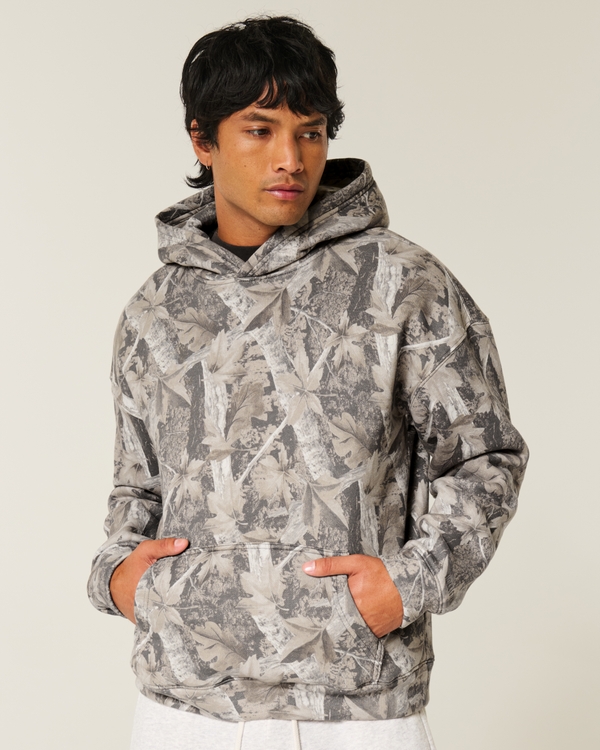 Boxy Hoodie, Brown Camo view 1