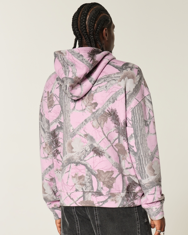 Boxy Hoodie, Pink Camo view 2