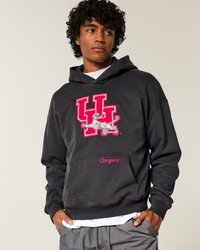 Boxy University of Houston Cougars Graphic Hoodie