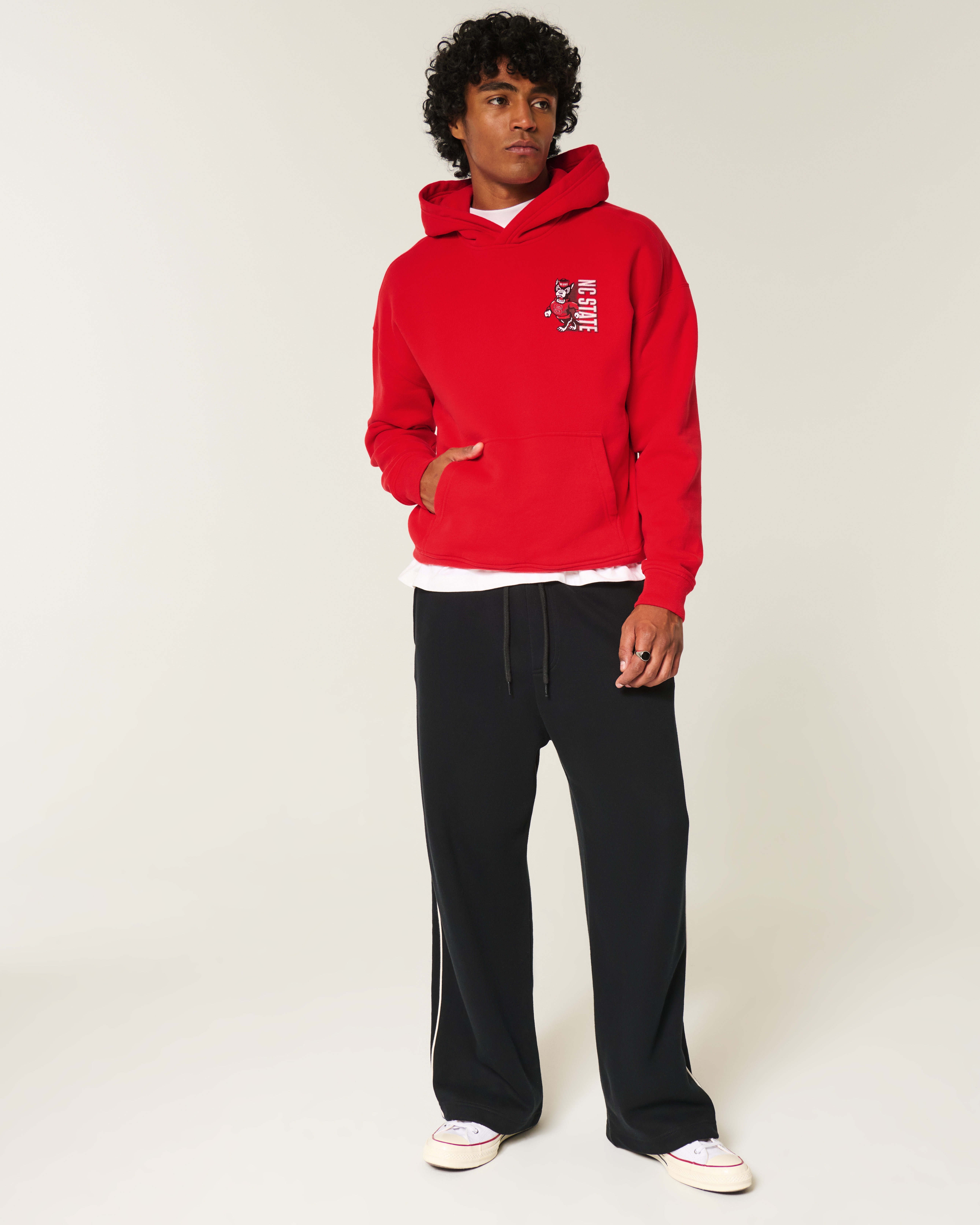 Boxy North Carolina State University Wolfpack Graphic Hoodie