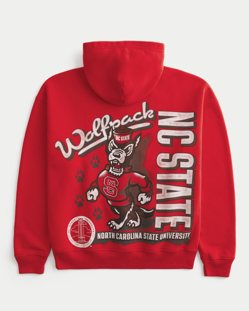 Boxy North Carolina State University Wolfpack Graphic Hoodie
