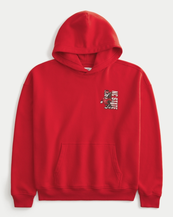 Boxy North Carolina State University Wolfpack Graphic Hoodie