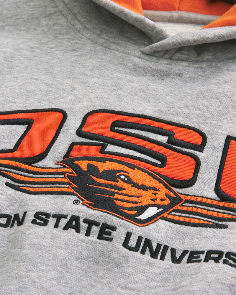 Boxy Oregon State University Beavers Graphic Hoodie