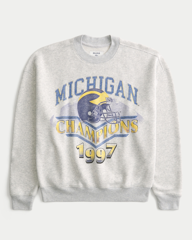 トップス 1950's ~ \"UNIVERCITY OF MICHIGAN\" SWEAT Vintage University Michigan Wolverines Sweatshirt Mens Large