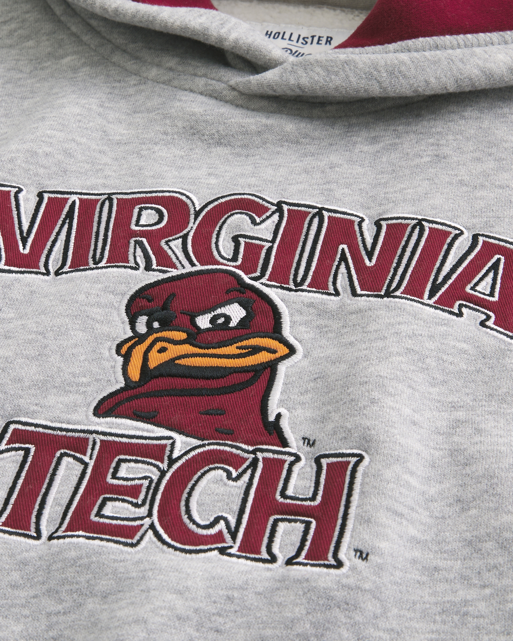 Boxy Virginia Tech Hokies Graphic Hoodie