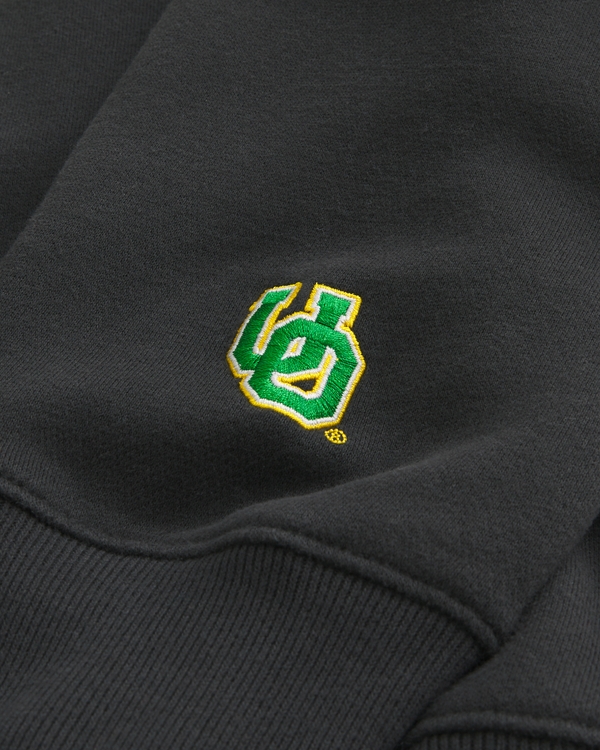 Boxy University of Oregon Ducks Graphic Crew Sweatshirt