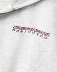 Boxy Logo Zip-Up Hoodie