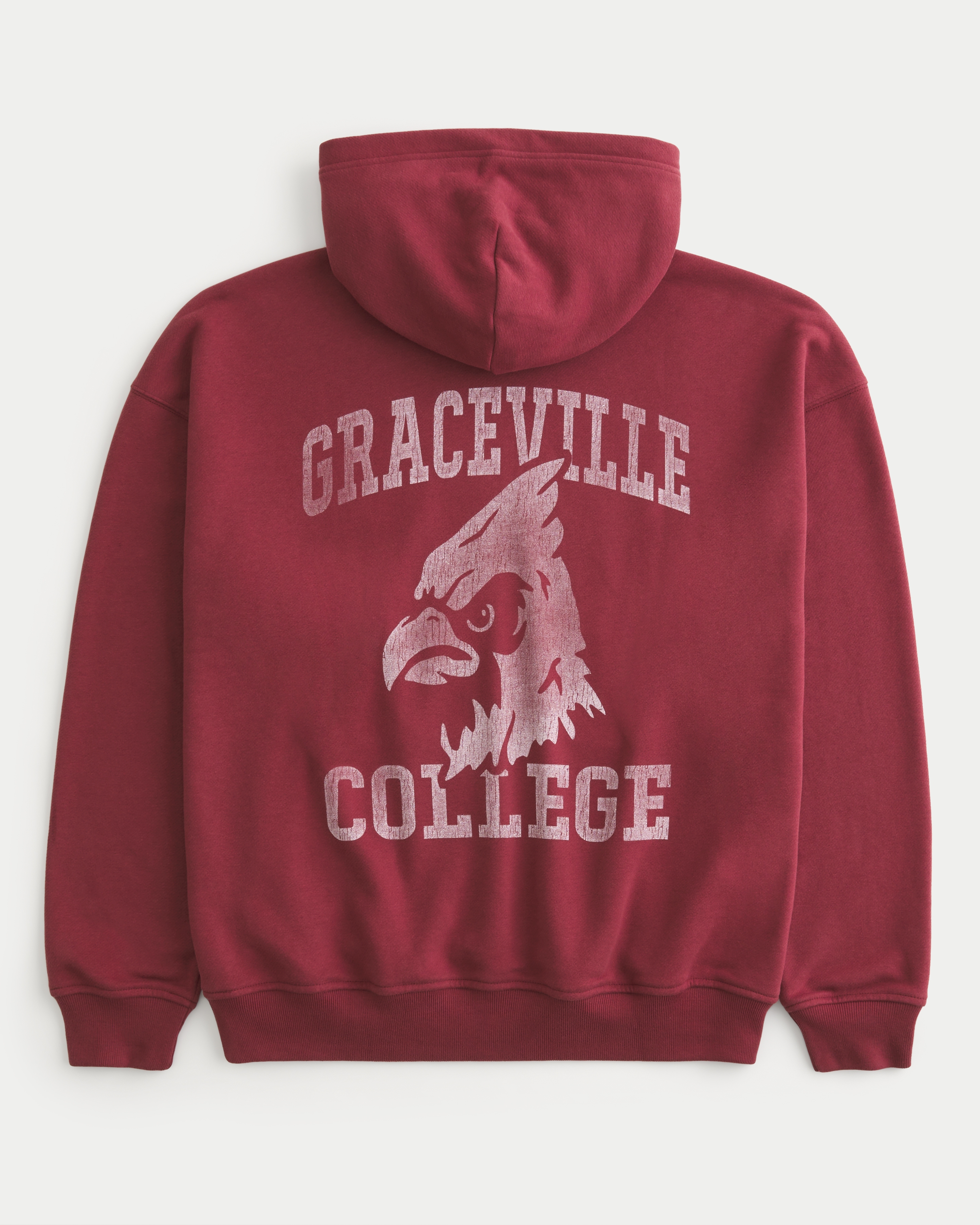Boxy Graceville College Graphic Hoodie