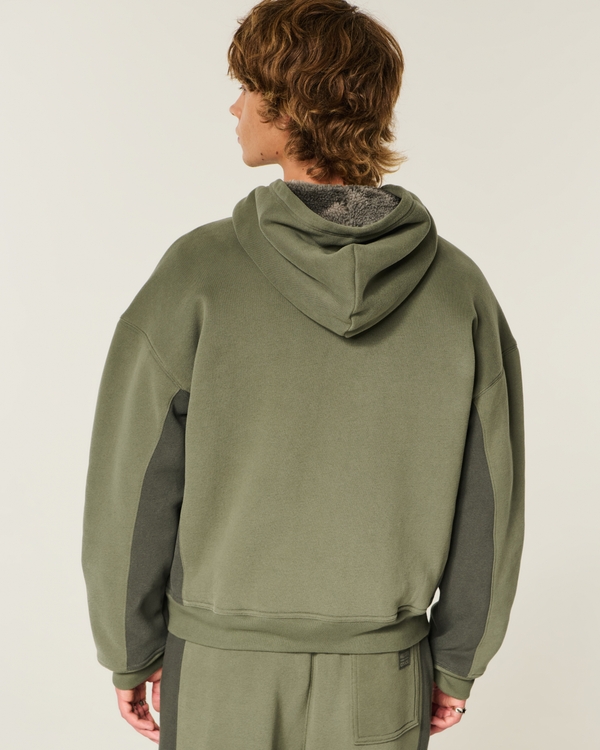 Hollister x Crocs Sherpa-Lined Zip-Up Hoodie