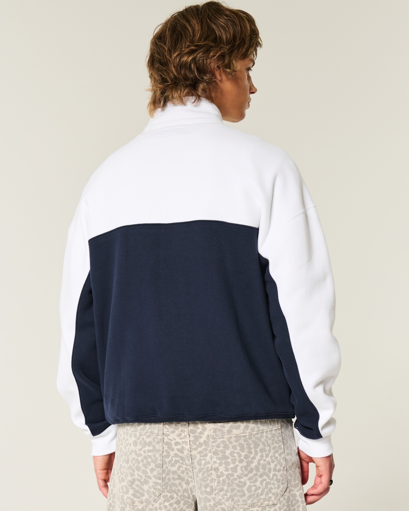 Boxy NASCAR Jeff Gordon Graphic Half-Zip Sweatshirt