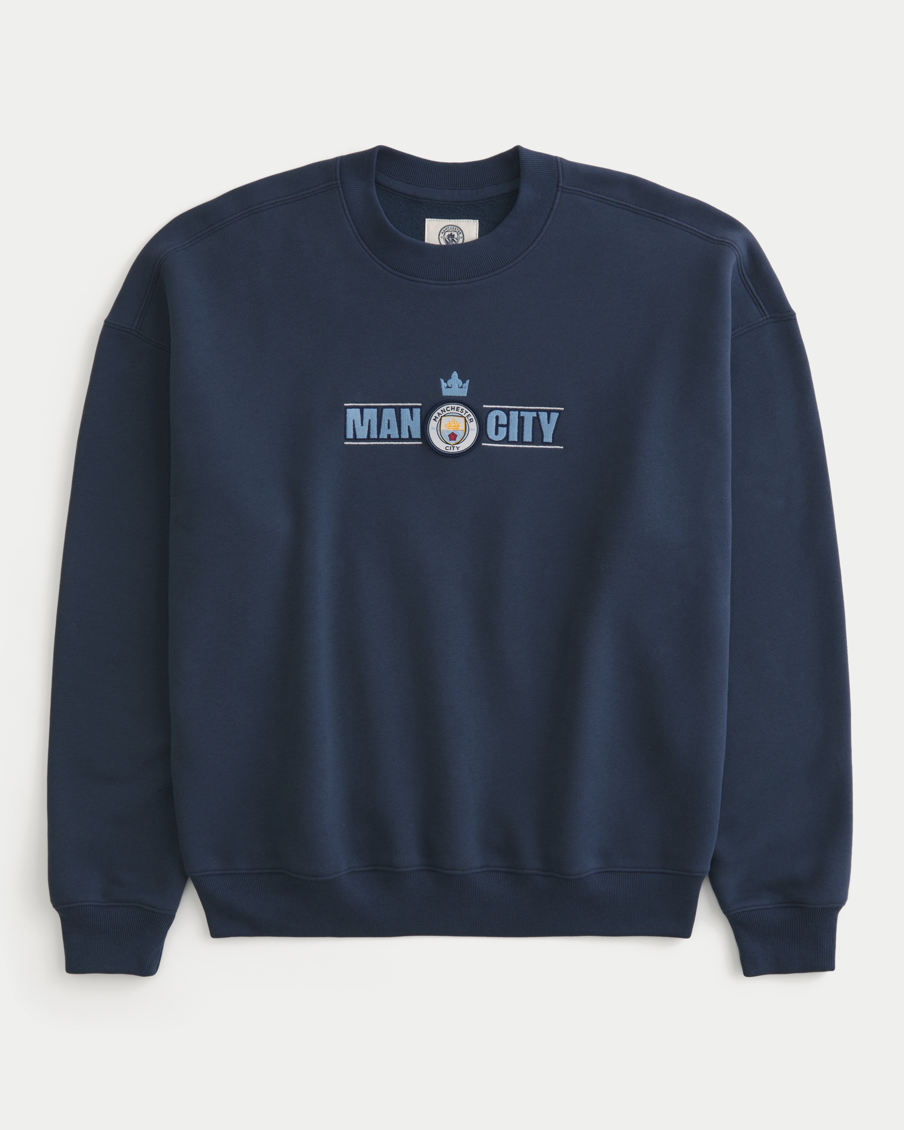 Boxy Manchester City FC Graphic Crew Sweatshirt