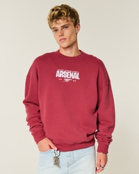 Boxy Arsenal FC Graphic Crew Sweatshirt