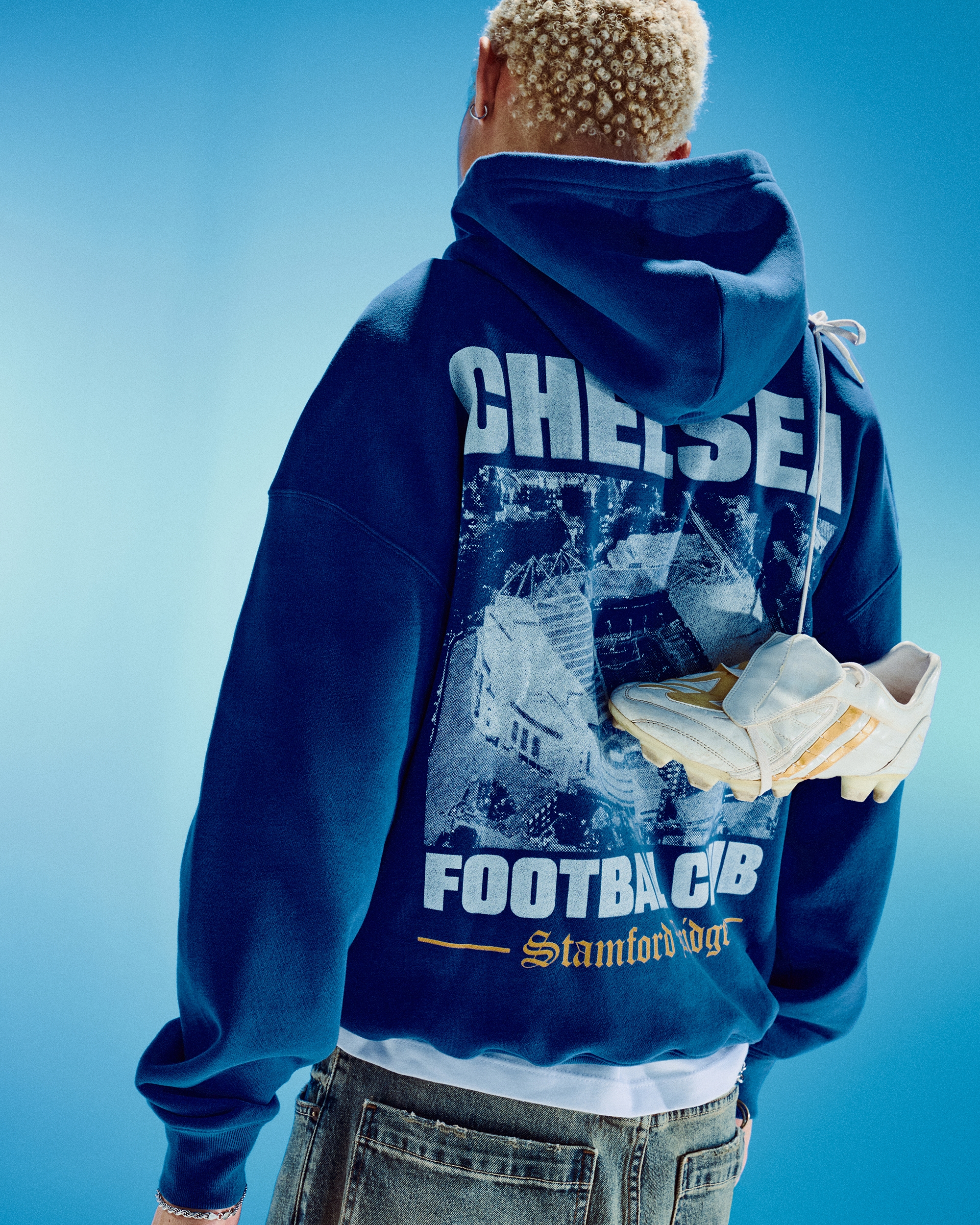 Boxy Chelsea FC Graphic Hoodie