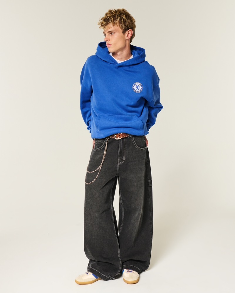 Boxy Chelsea FC Graphic Hoodie
