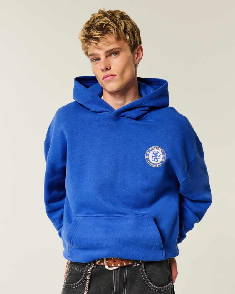 Boxy Chelsea FC Graphic Hoodie