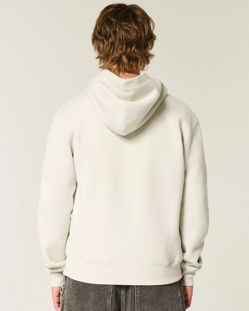 Shrunken No Fear Graphic Zip-Up Hoodie