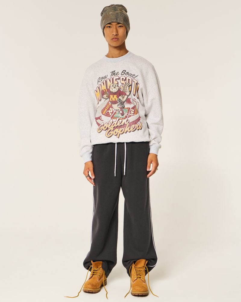 Boxy University of Minnesota Golden Gophers Graphic Crew Sweatshirt