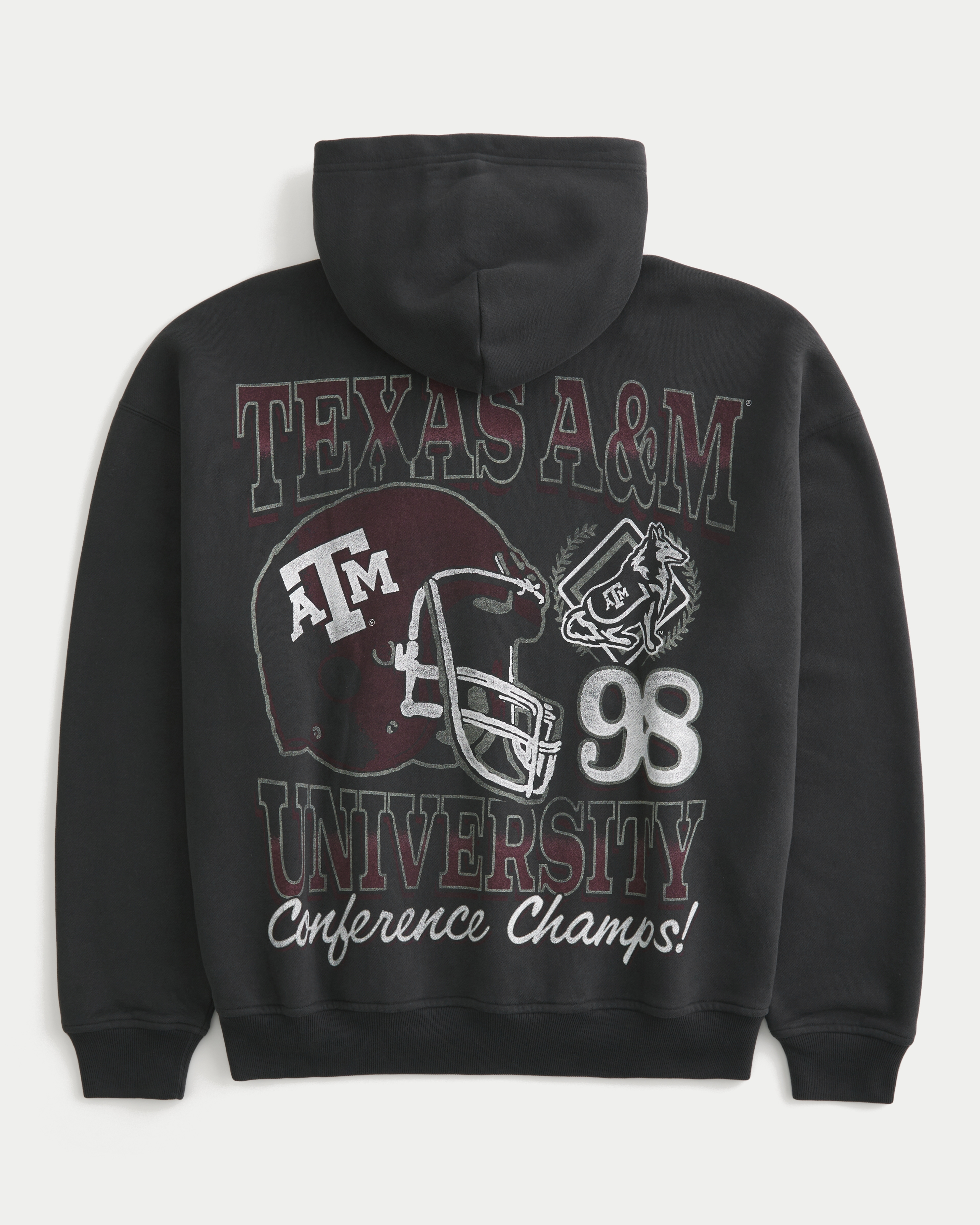 Boxy Texas A&M University Aggies Graphic Hoodie