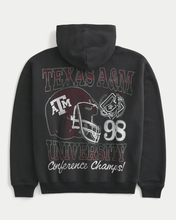 Boxy Texas A&M University Aggies Graphic Hoodie