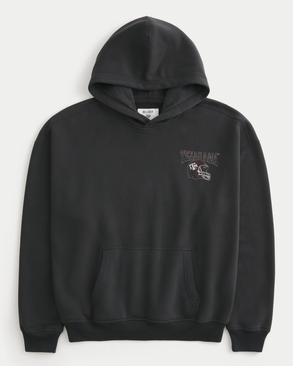 Boxy Texas A&M University Aggies Graphic Hoodie