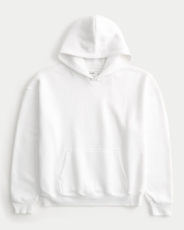 Boxy Hoodie, White view 1