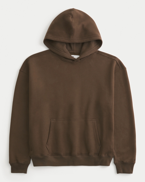 Boxy Hoodie, Brown view 1