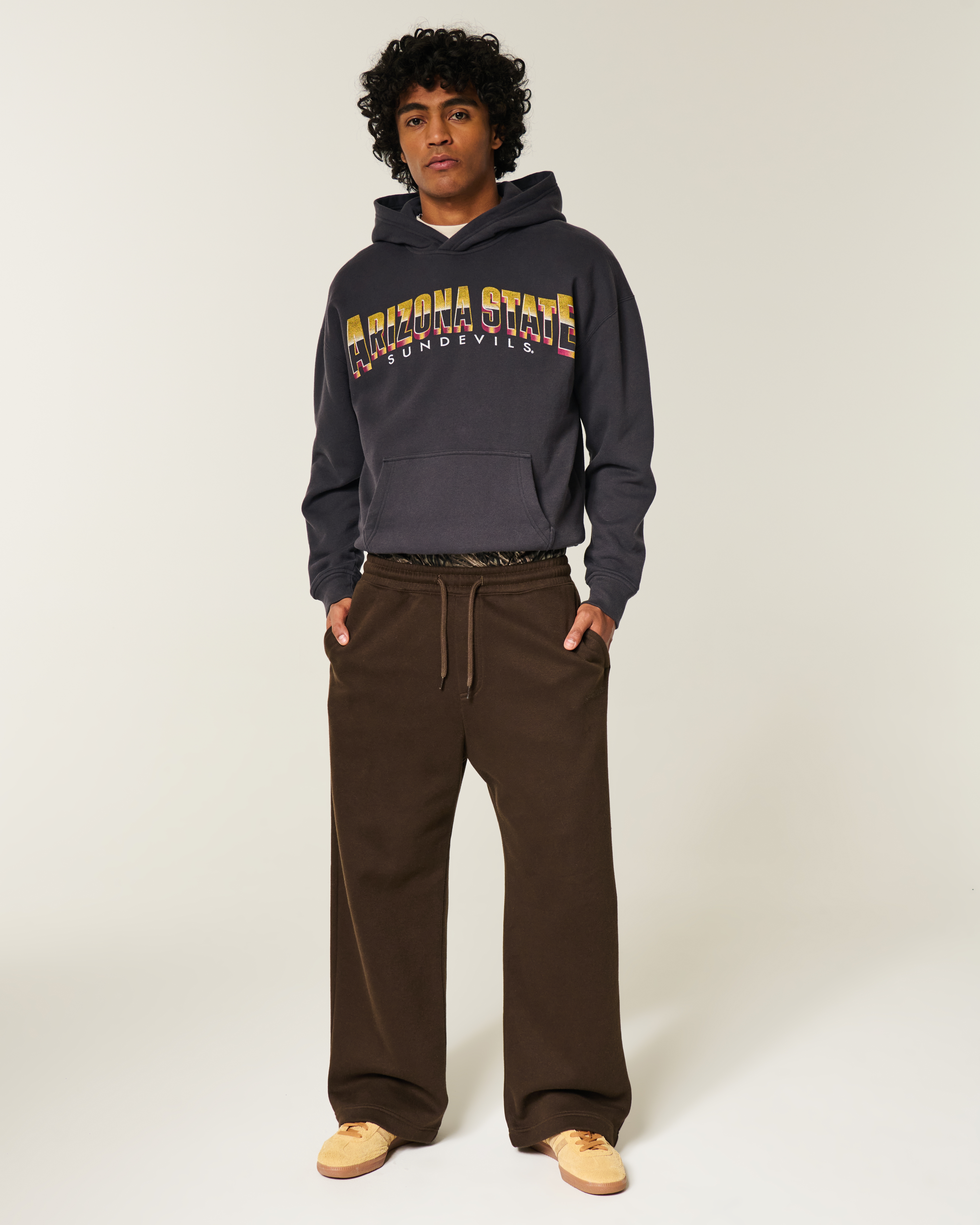 Boxy Arizona State University Sun Devils Graphic Hoodie